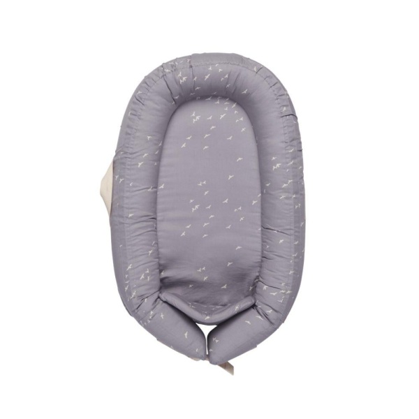 Voksi Babynest Premium, Stone Grey-Flying - Bilde 2