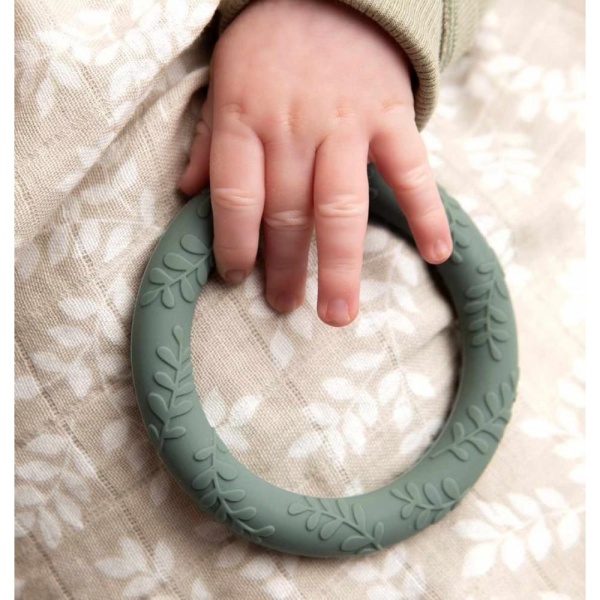 ALLC - Silicone teether: Leaves - Sage - Bilde 3