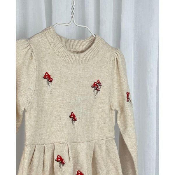 FLIINK BENNA MUSHROOM DRESS, SANDSHELL - Bilde 2