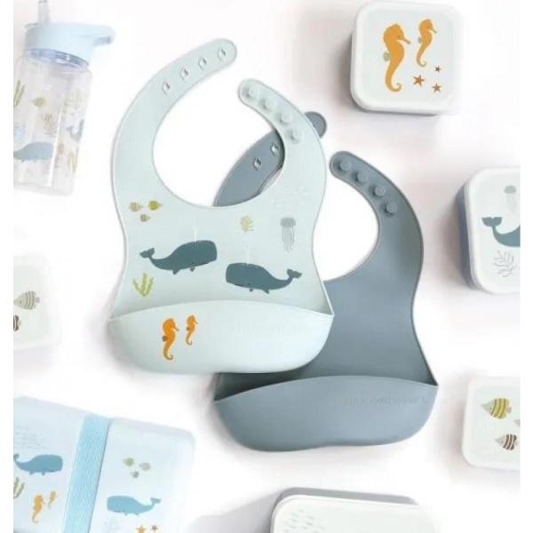 ALLC - Silicone bibs set of 2: Ocean - Bilde 2