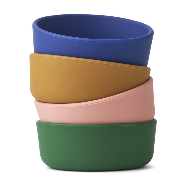 Liewood, Iggy plain silicone bowls 4-pack, Eden Multi Mix - Bilde 3