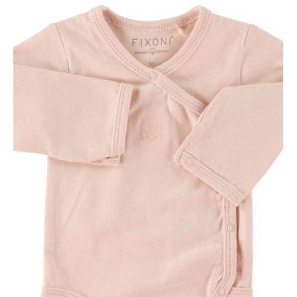 Fixoni Wrap Bodysuit l/s - Sepia Rose, Prematur - Bilde 2