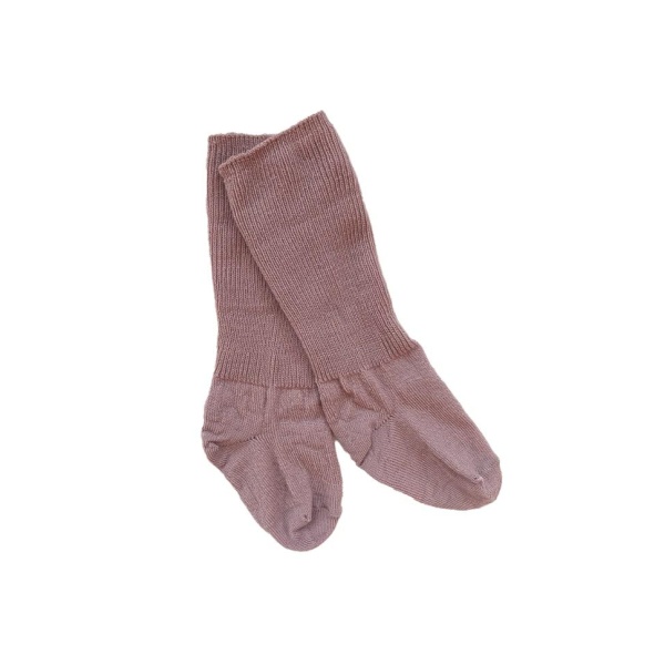 GoBabyGo Non-Slip socks in Merino Wool, Rosa Blush