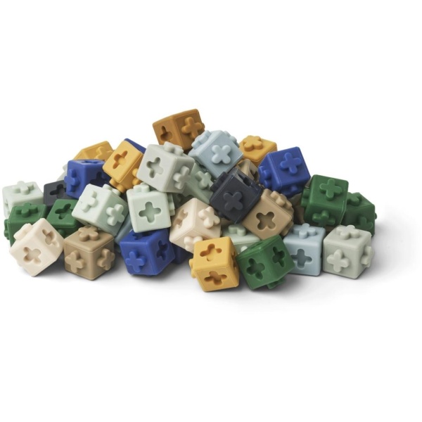 Liewood Links building blocks 50-pack, Midnight navy multi mix