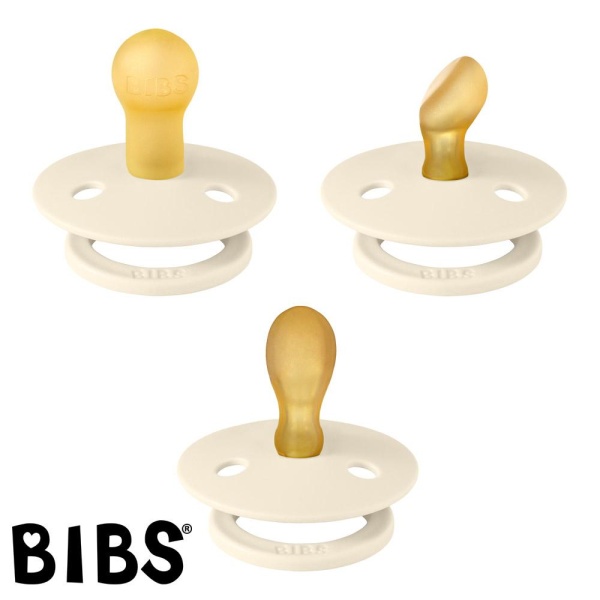 BIBS Try-It Collection 3 Pack 0-6 mnd, Ivory