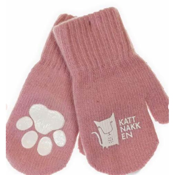 Kattnakken Magisk Wool Mittens, Rose