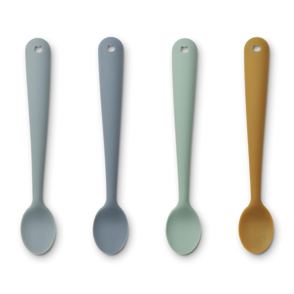 Liewood SIV FEEDING SPOON 4-PACK, Blue mix