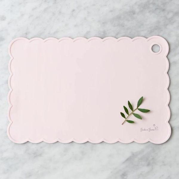 JACK O JUNO Poppy Placemat, Light Pink