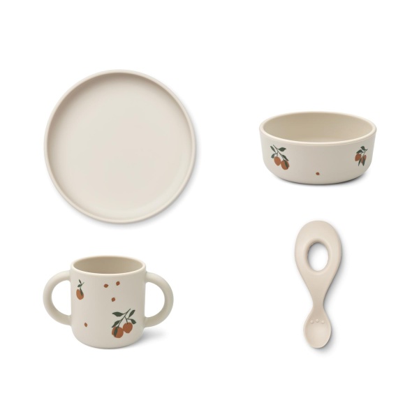 Liewood vivi tableware set, Peach/Sandy