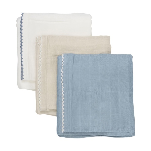 HUTTEliHUT Muslin Cloth 3-Pack 65x65 cm