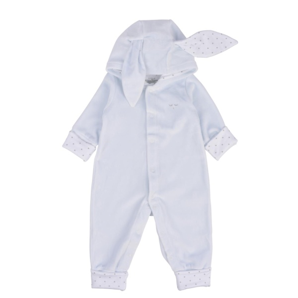 Livly Bunny Coverall Blue Plush, blå heldress