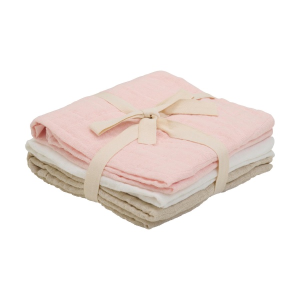 Pippi - Cloth Muslin (3-pack), Rosa