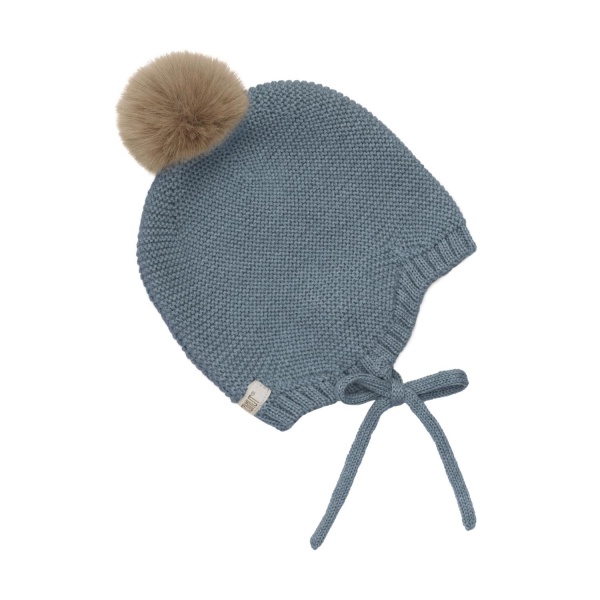 HUTTELIHUT Bonnet Wool Knit w. Pompom