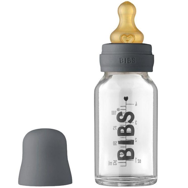 Baby Glass Bottle Complete Set 110ml - Iron