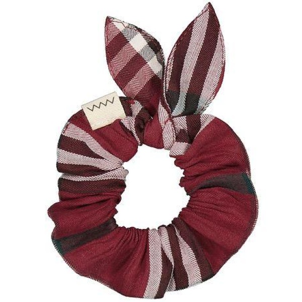 MarMar Scrunchies - Agata - 2-Pack - Classic Check w. Bow