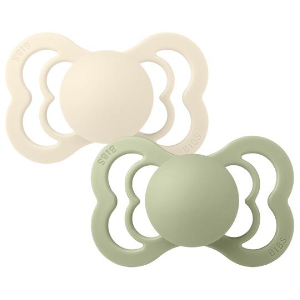 BIBS Supreme 2 PAKKE Ivory/Sage, Silicone