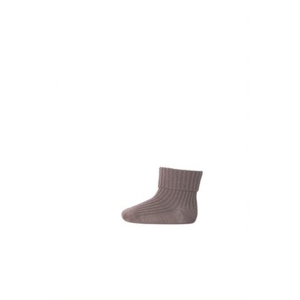 Mp Wool baby socks Rib, Brun