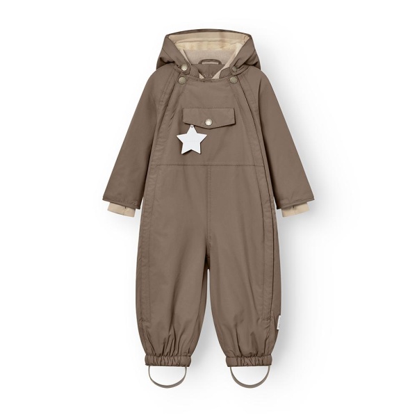 Mini A Ture MATWISTI fleece lined snowsuit, Morel grey