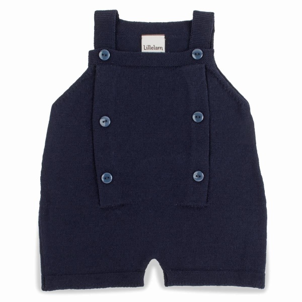 Lillelam, Romper M/Knapper Marine/Navy