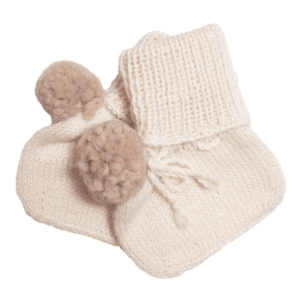 HUTTELIHUT Baby Socks Pompom Alpaca