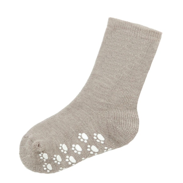 Wool sock w.anti-slip