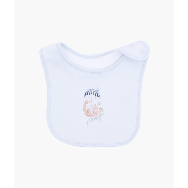 Livly Giraffe Bib, Blue