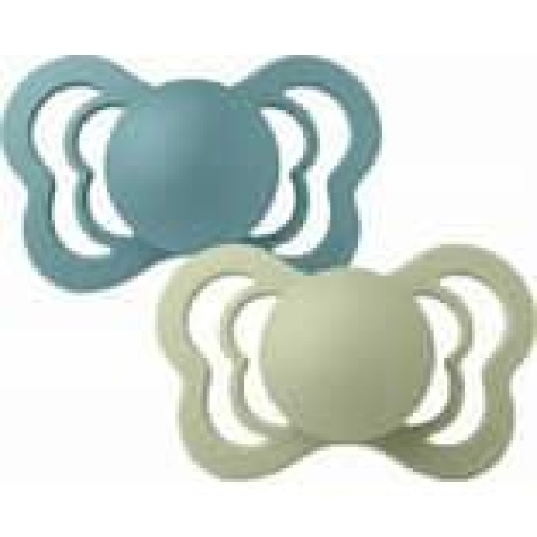 Bibs Supreme 2 pk - Silicone Symmetrical, island sea/sage