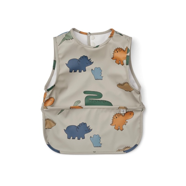 Liewood Bria Bib, Dinosaurs/Mist