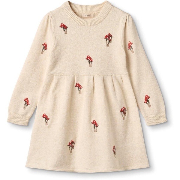 FLIINK BENNA MUSHROOM DRESS, SANDSHELL