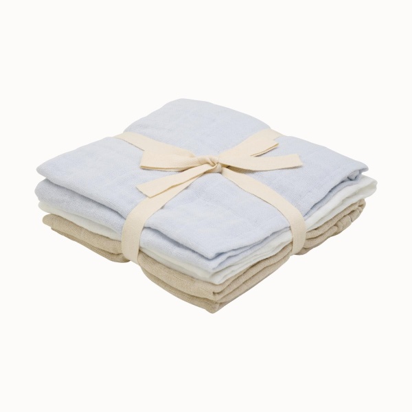 Pippi - Cloth Muslin (3-pack), Blå