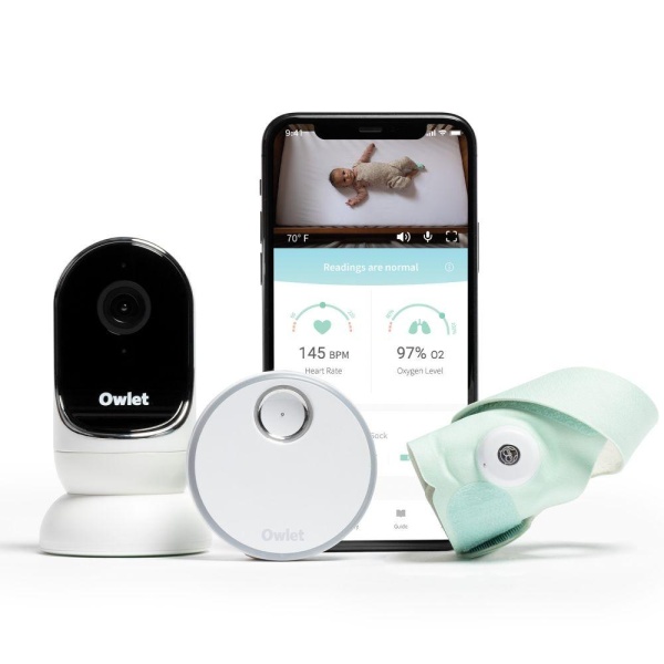 Owlet Monitor Duo Mint, Cam + Sock