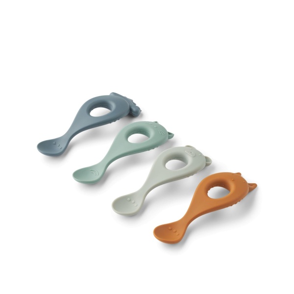 Liewood   Liva Silicone Spoon 4-Pack