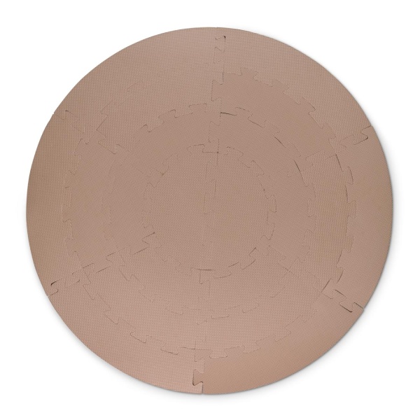 Foam play mat circle, Light Brown