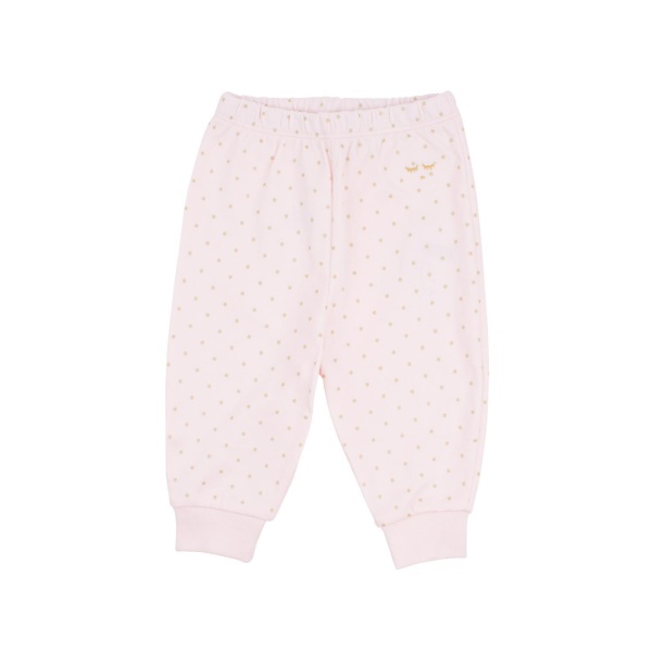 Livly Saturday Pants, Pink/gold dots