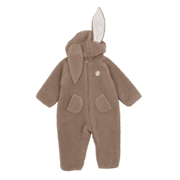 Livly Brown Fleece Bunny Overall