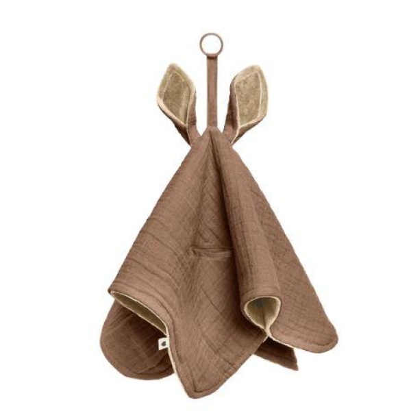 BIBS Cuddle Cloth Kangaroo - Dark Oak