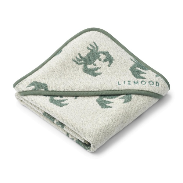 Liewood ALBA BABY TOWEL, Crab/Sandy