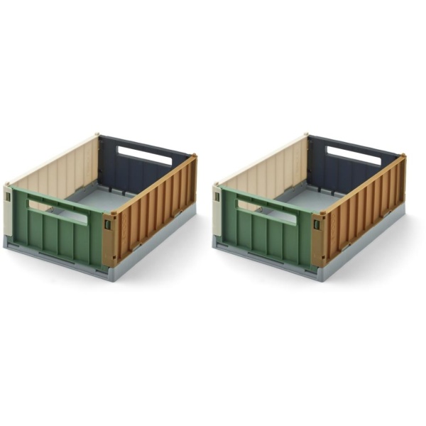 Liewood, Weston Storage Box S 2-pack, Sea Blue Mix