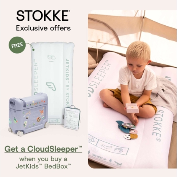 Stokke Jetkids BedBox + Gratis CloudSleeper