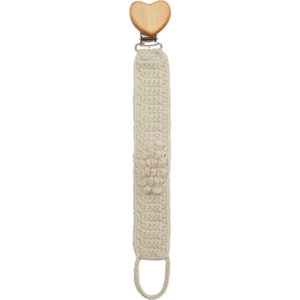 Patti Oslo Pacifier Strap, Cream