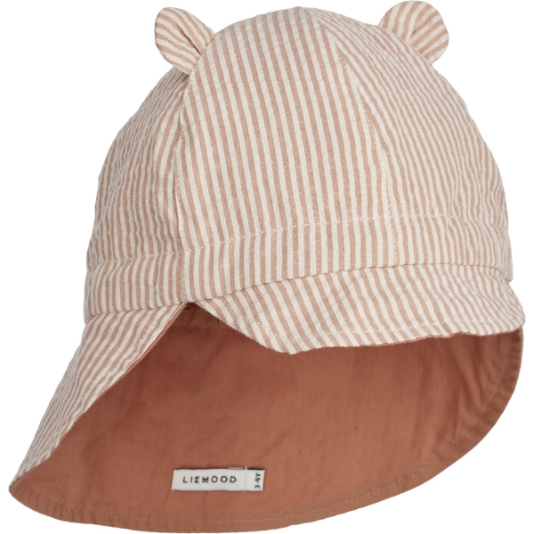 Liewood  Gorm Reversible Seersucker Sun Hat With Ears