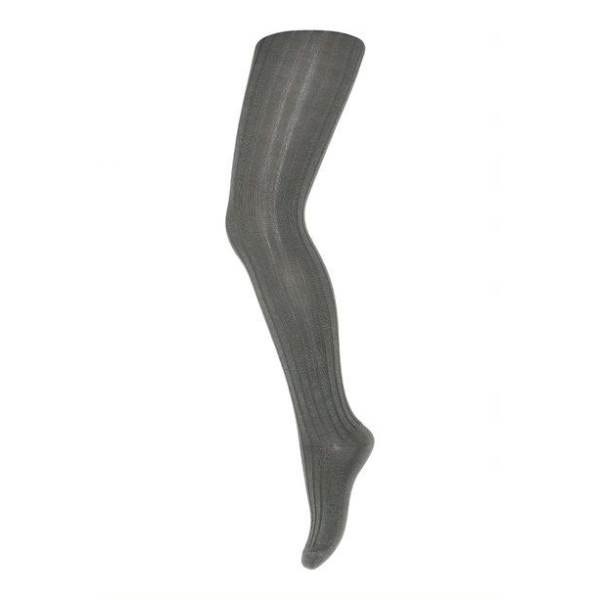 mp Denmark WOOL Ribb Strømpebukse - ARMY