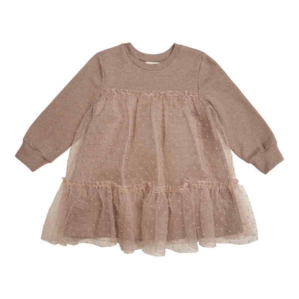 HUTTELIHUT Dress LS w. Organza