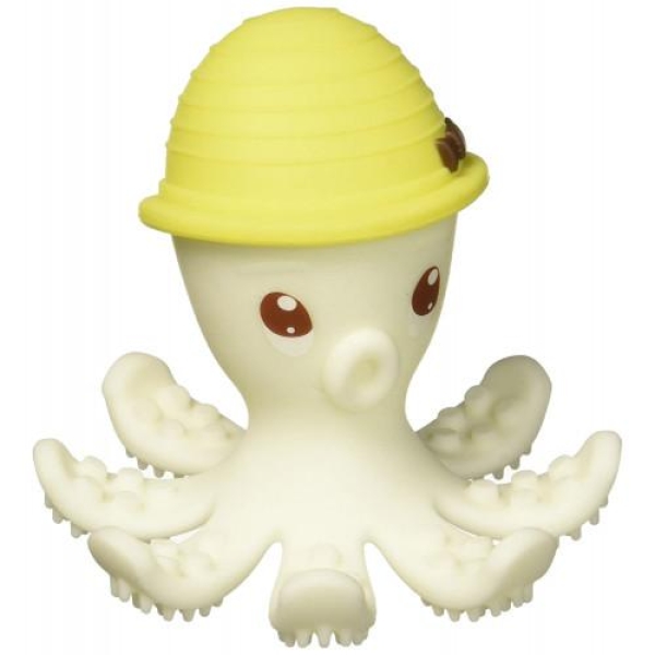 Mombella Octopus Teether, Yellow