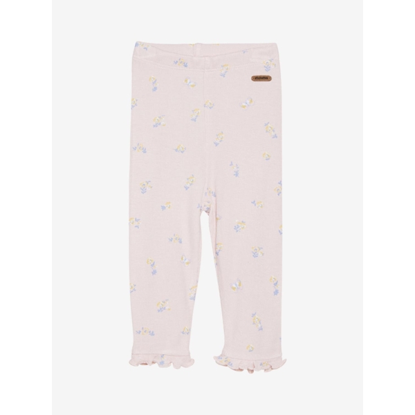 Minymo Leggings AOP Rib Bamboo