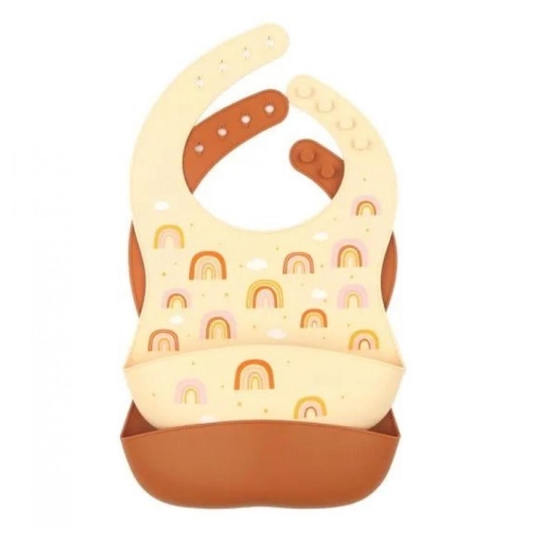 ALLC - Silicone bibs set of 2: Rainbows