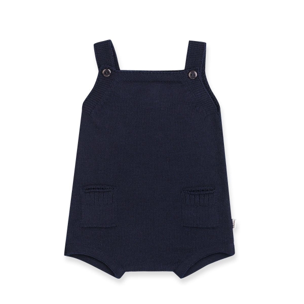 Lillelam Romper med Lommer, Marine/Navy/Blue