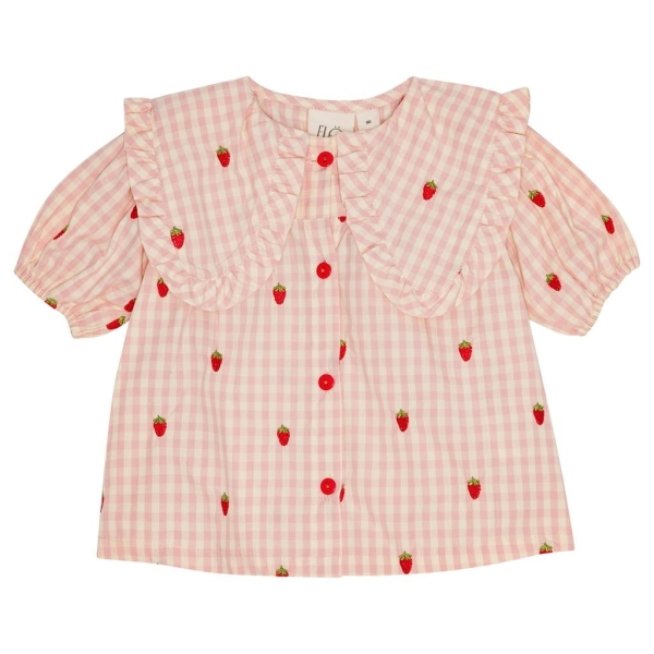 Floss Dolly SS Blouse, Rosa