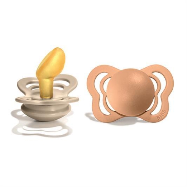 Bibs Supreme Natural Rubber 2-pack Vanilla/Peach
