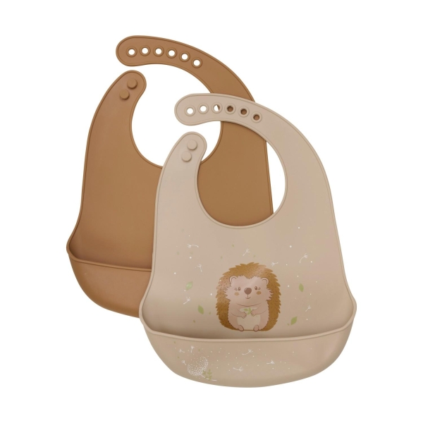 CeLaVi Silicon Bib (2-pack), Beige